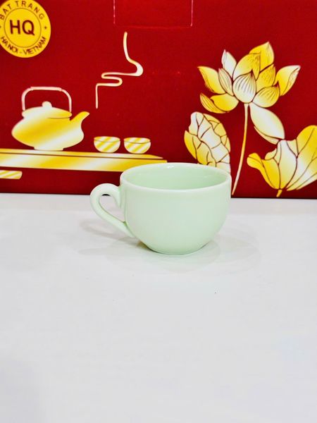  Bộ ấm chén dáng Quả Hồng men ngọc Bát Tràng BKCECN-10158 