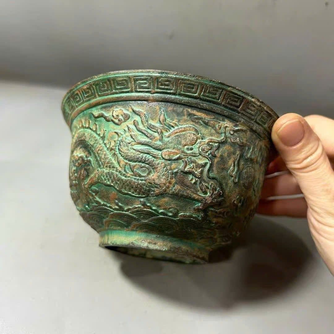  Bát Rồng sưu tầm đồng cũ BKMECN-9682 