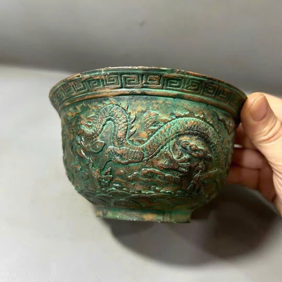  Bát Rồng sưu tầm đồng cũ BKMECN-9682 