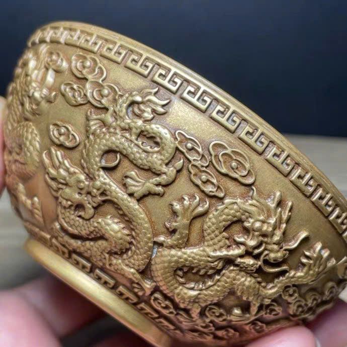  Bát Rồng đồng cũ sưu tầm BKMECN-9683 