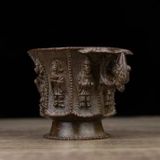  Tách trà đồng cũ sưu tầm BKMECN-9686 