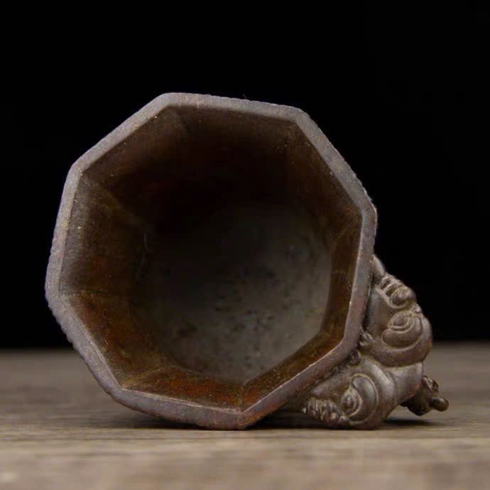  Tách trà đồng cũ sưu tầm BKMECN-9686 