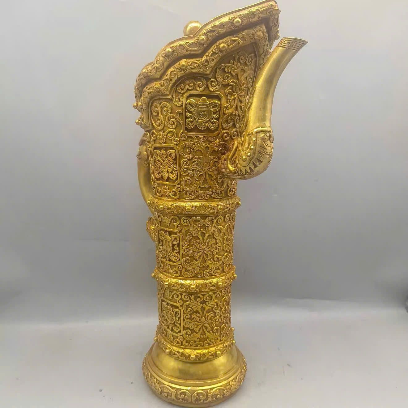  Bình trà đồng xưa BKMECN-9690 