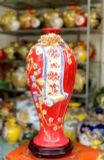  Bình gốm Mai Bình – Phát Tài Phát Lộc Bát Tràng BKCECN-10132 