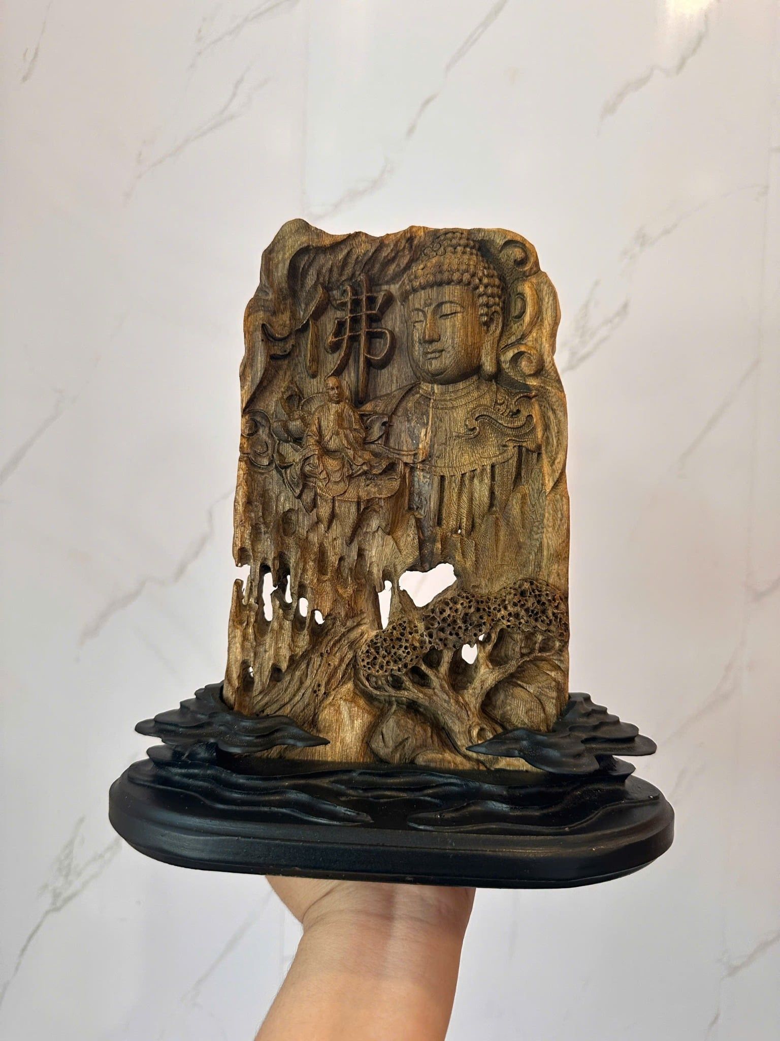  Nhất Tâm Bái Phật tượng Trầm Kiến tự nhiên BKWOCN-9270 