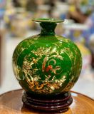  Bình gốm Phúc Lộc Thọ vẽ vàng BKCECN-10136 