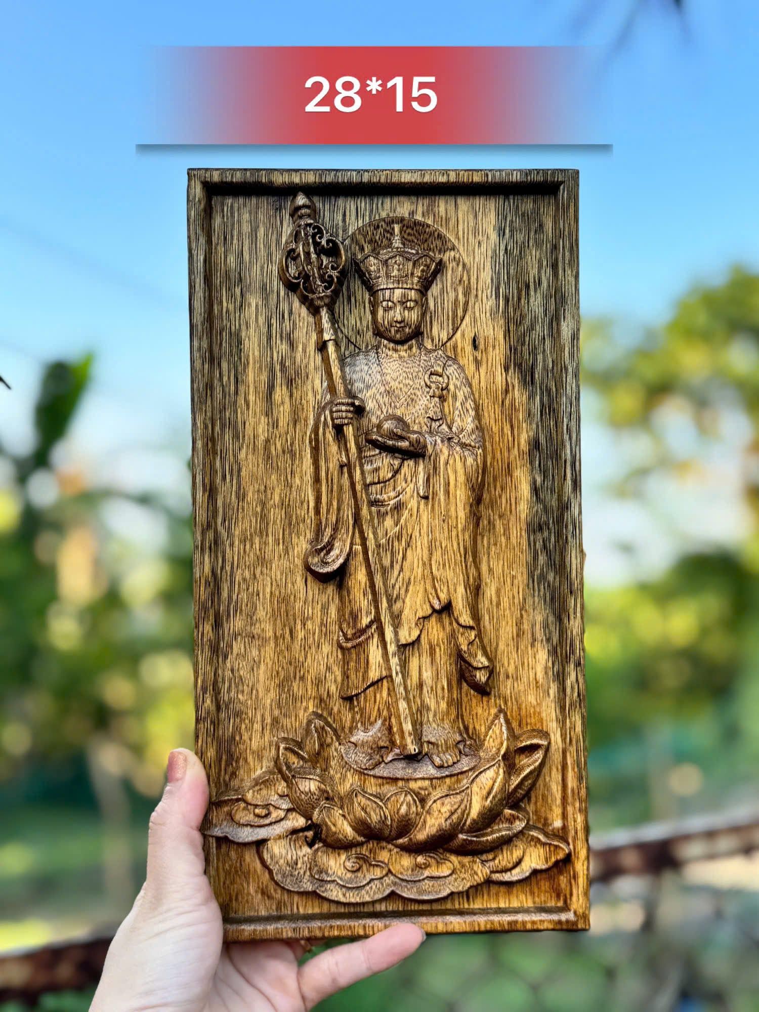  Tranh Địa Tạng trầm hương BKWOCN-9274 