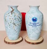  Bình hoa vẽ hoa mận Bát Tràng BKCECN-10160 
