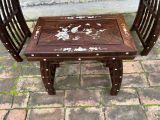  Bộ bàn ghế phòng đọc sách – phòng trà gỗ gụ khảm BKWOCN-9275 