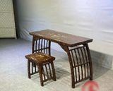  Bộ bàn ghế phòng đọc sách – phòng trà gỗ gụ khảm BKWOCN-9275 