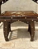  Bộ bàn ghế phòng đọc sách – phòng trà gỗ gụ khảm BKWOCN-9275 