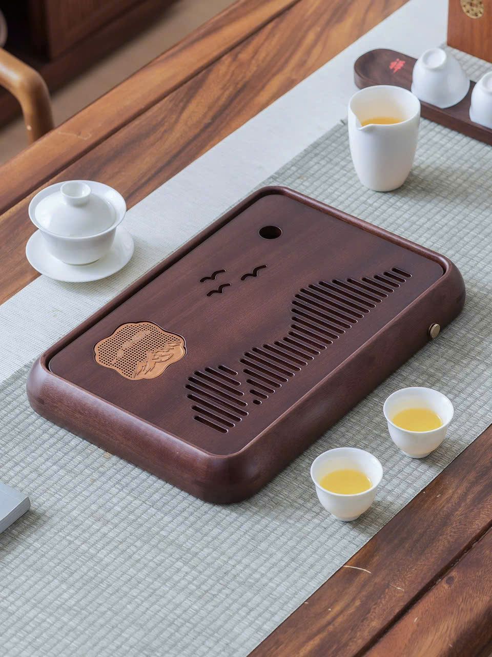  Khay trà gỗ bàn trà đẹp cao cấp BKWOCN-9277 