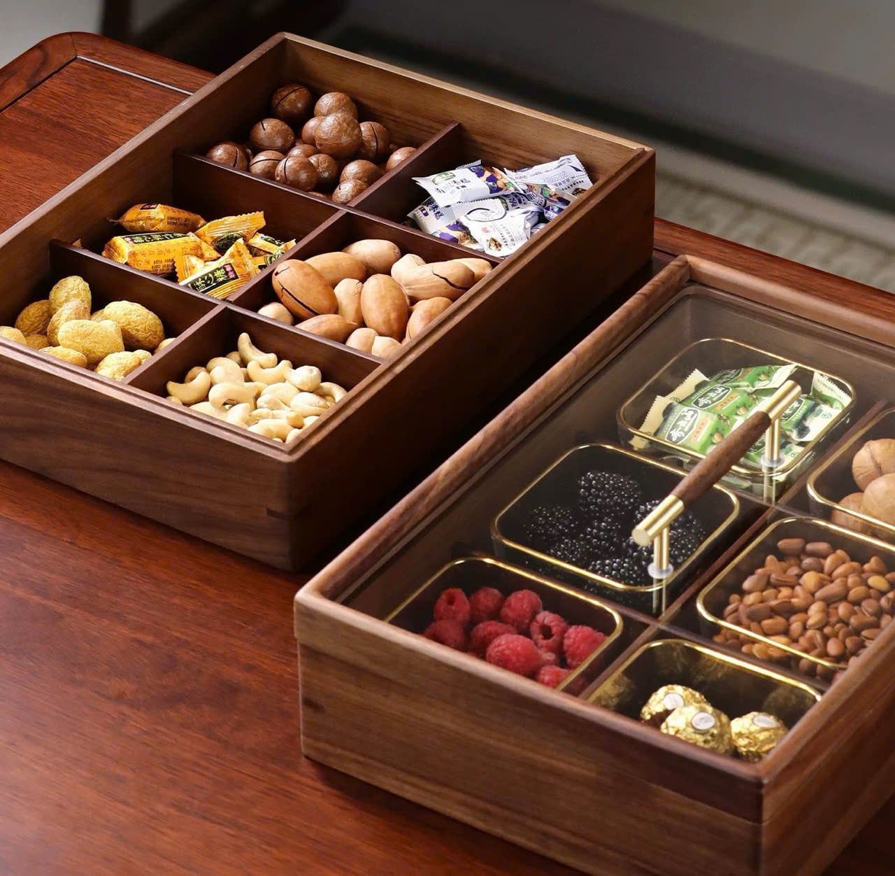  Khay gỗ đựng bánh kẹo Tết cao cấp BKWOCN-9284 