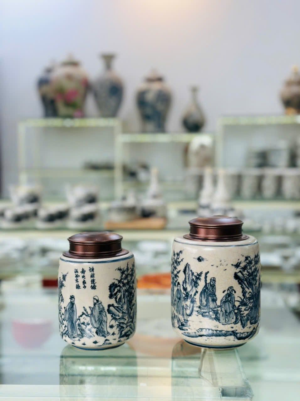  Lọ chè Thất Tiên men rạn BKCECN-10222 