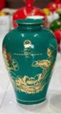  Bình gốm Tổng Bí thư Tô Lâm men xanh lục vẽ vàng 24K BKCECN-10225 