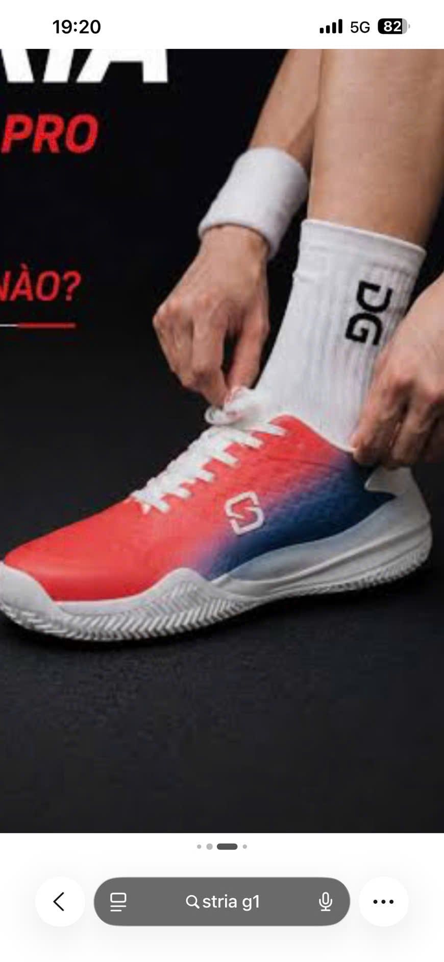  Giày Stria Sport G1 Pro Rosado Xanh Đỏ 