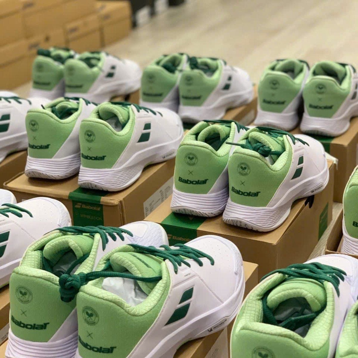  Giày Babolat Propulse 3 All Court Wimbledon ‘White/Dark Green’ 3J2S25A553-1071 