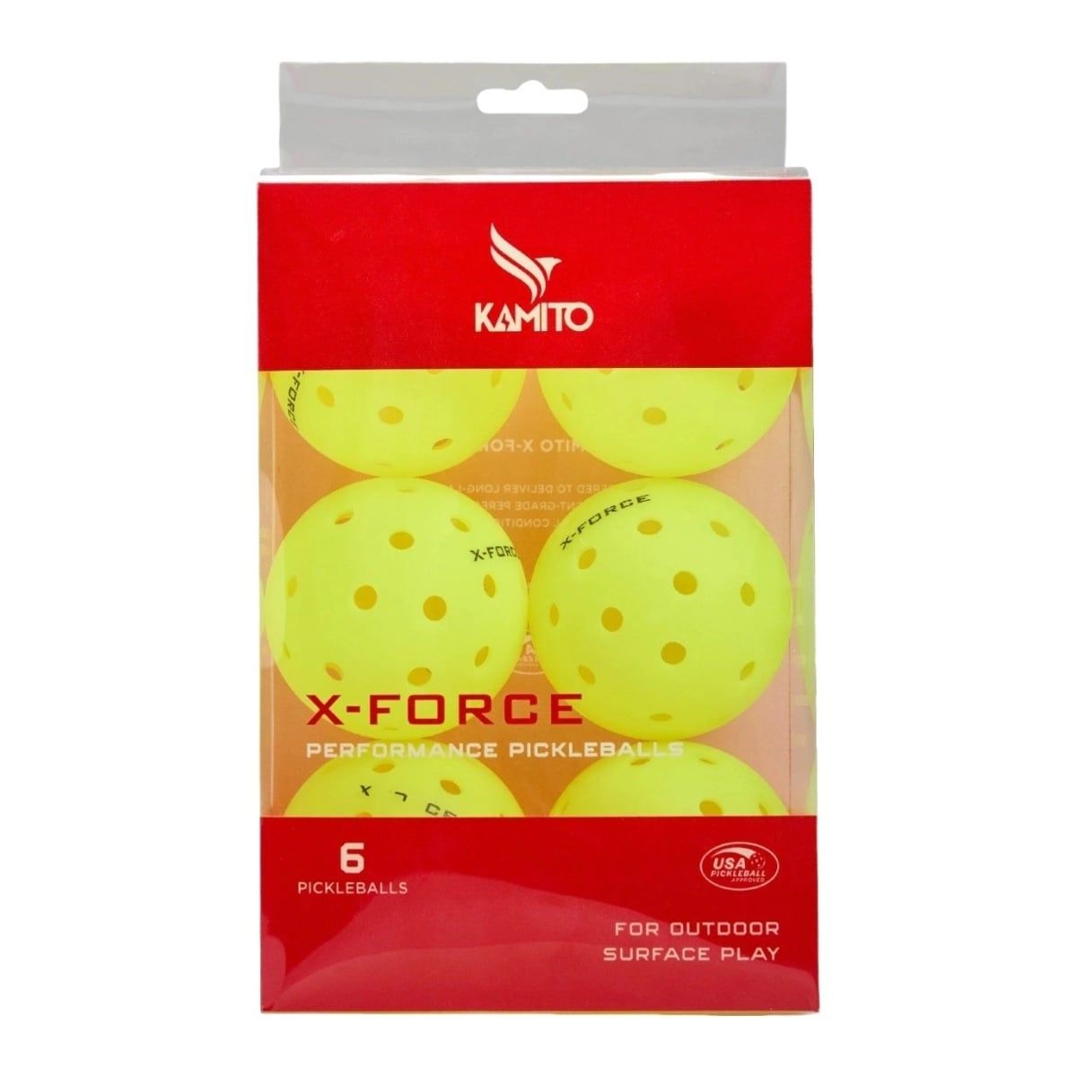  Bóng thi đấu Pickleball Kamito X-Force KMBPK250225 hộp 6 quả 