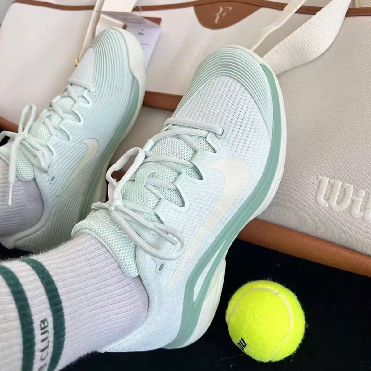  Giày Tennis/Pickleball Nike Court Air Zoom Vapor 12 HC ‘Barely Green’ FV5554-301 