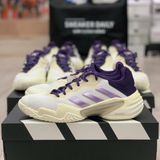  Giày adidas Barricade 13 “Core White & Powder Plum” JR7814 