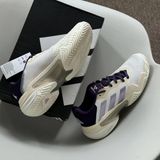  Giày adidas Barricade 13 “Core White & Powder Plum” JR7814 