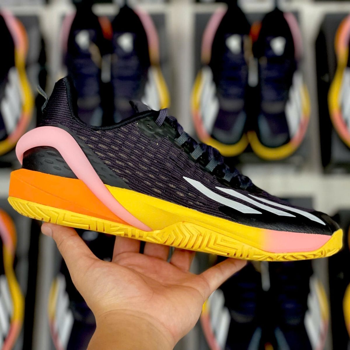  Giày adidas Tennis Adizero Cybersonic ‘Aurora Black’ IF0436 