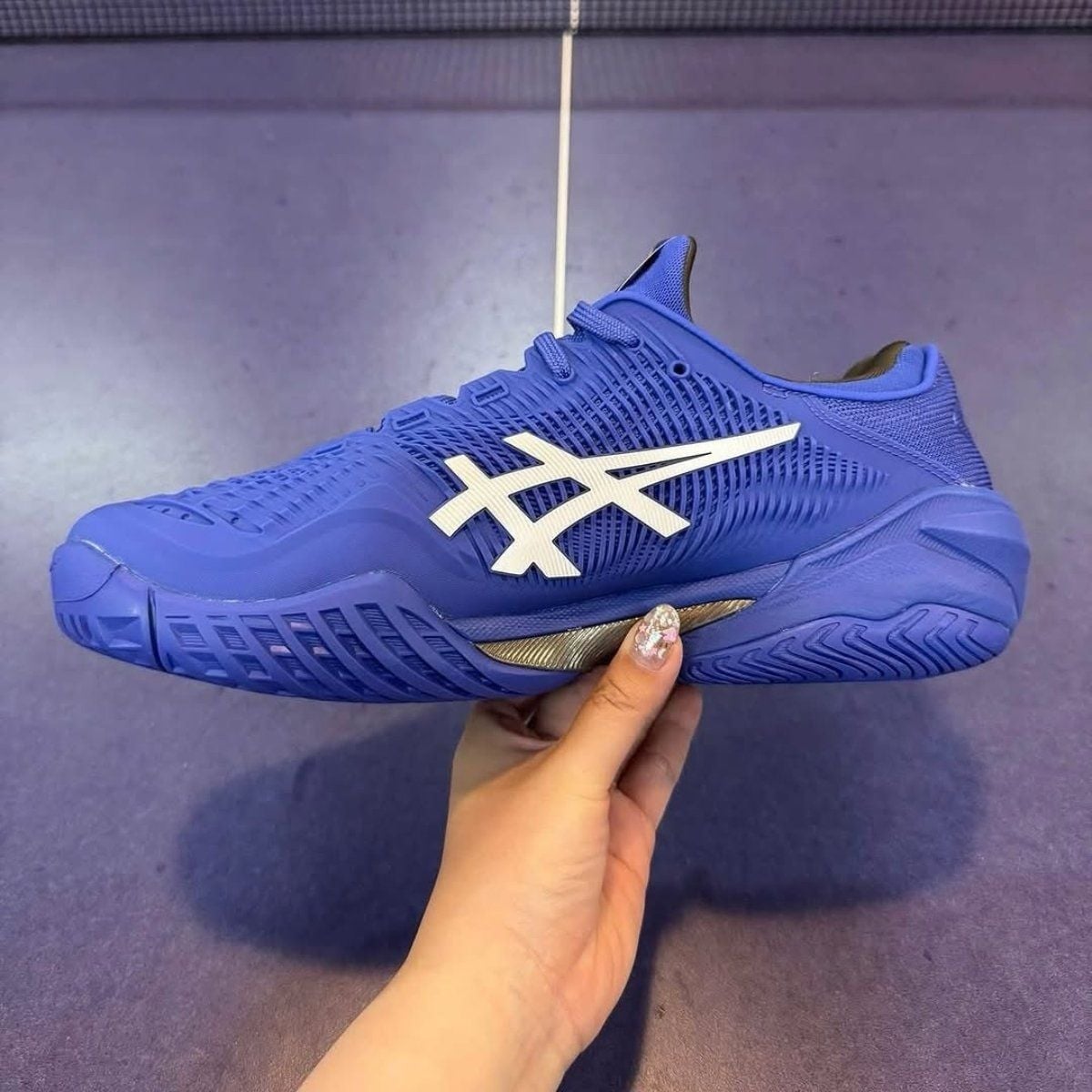  Giày Asics Court FF 3 Dark Cobalt/White 1041A370-403 