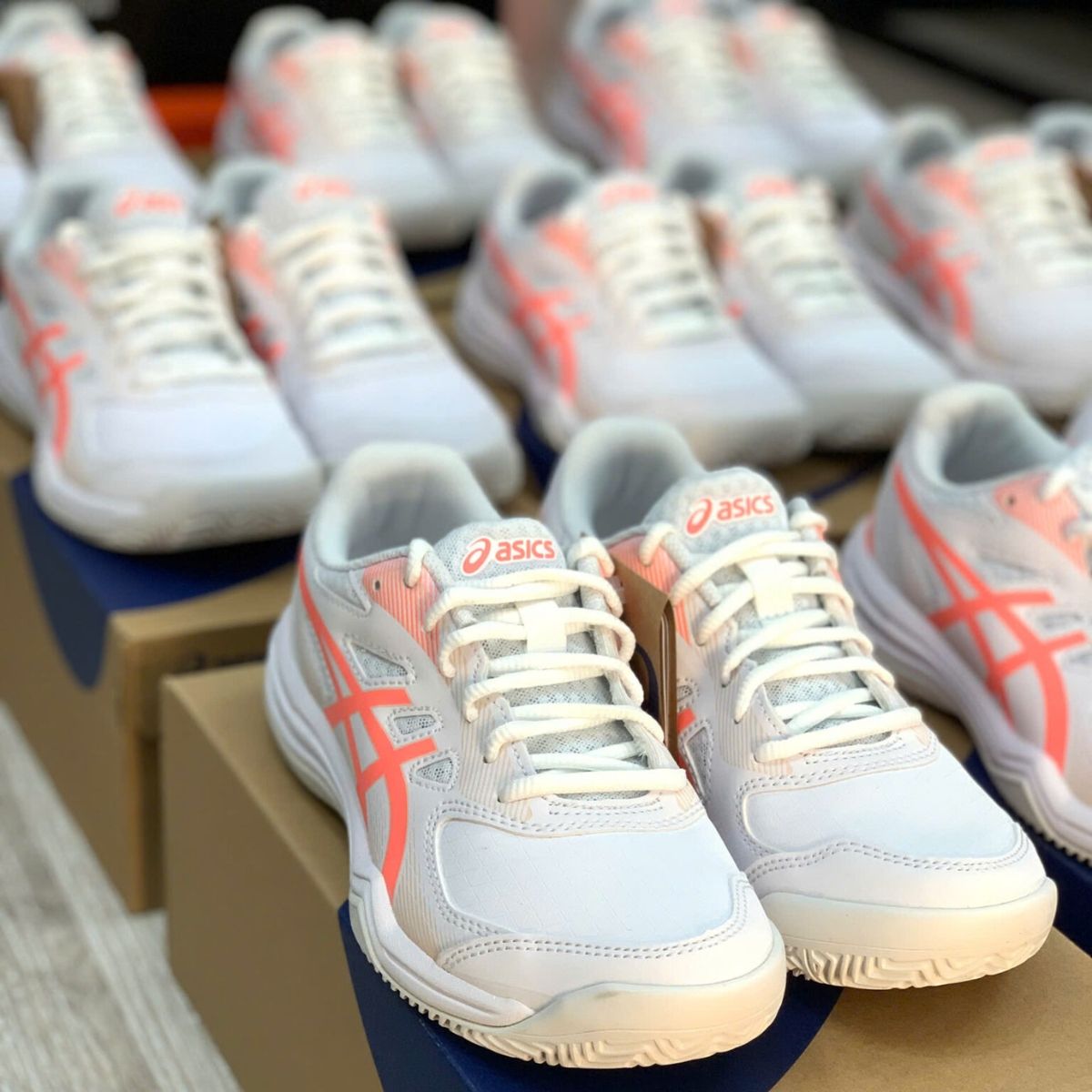  Giày ASICS Court Slide 3 Clay OC ‘White Sun Coral’ 1042A230-102 