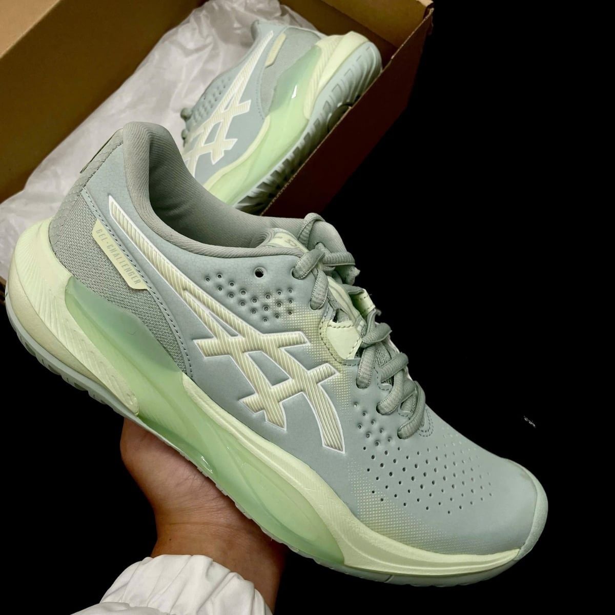  Giày ASICS GEL-CHALLENGER 15 'Lichen Rock' 1042A294-300 