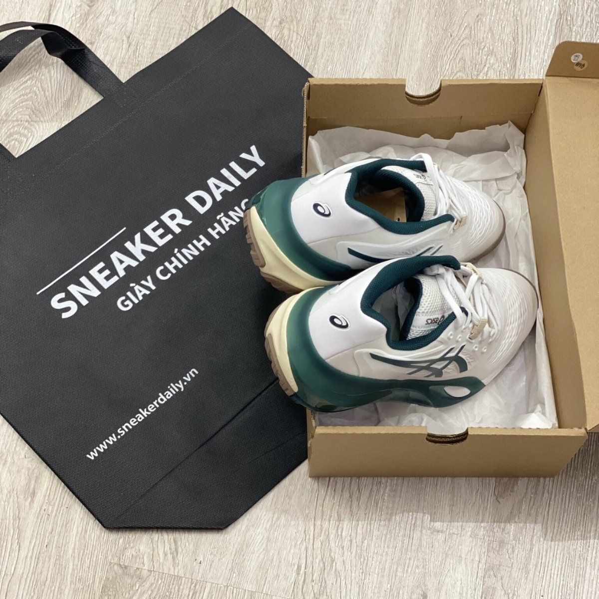  Giày Asics Gel-Resolution X ‘Saxon Green’ 1041A481-111 