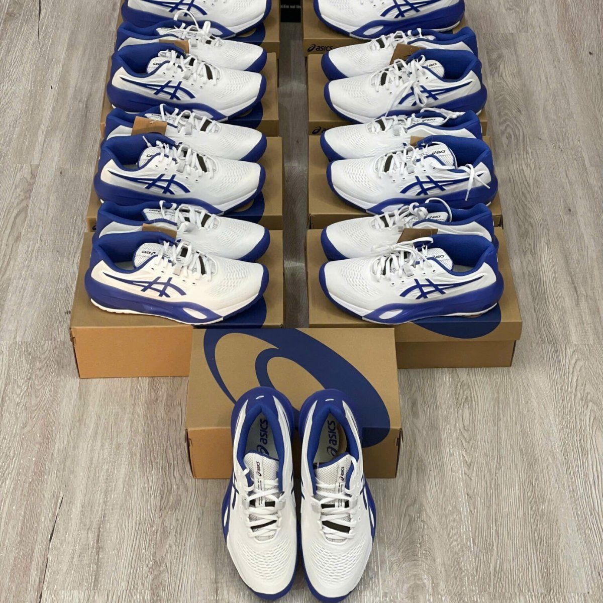  Giày Asics GEL-RESOLUTION X ‘WHITE DARK COBALT’ 1041A481-101 