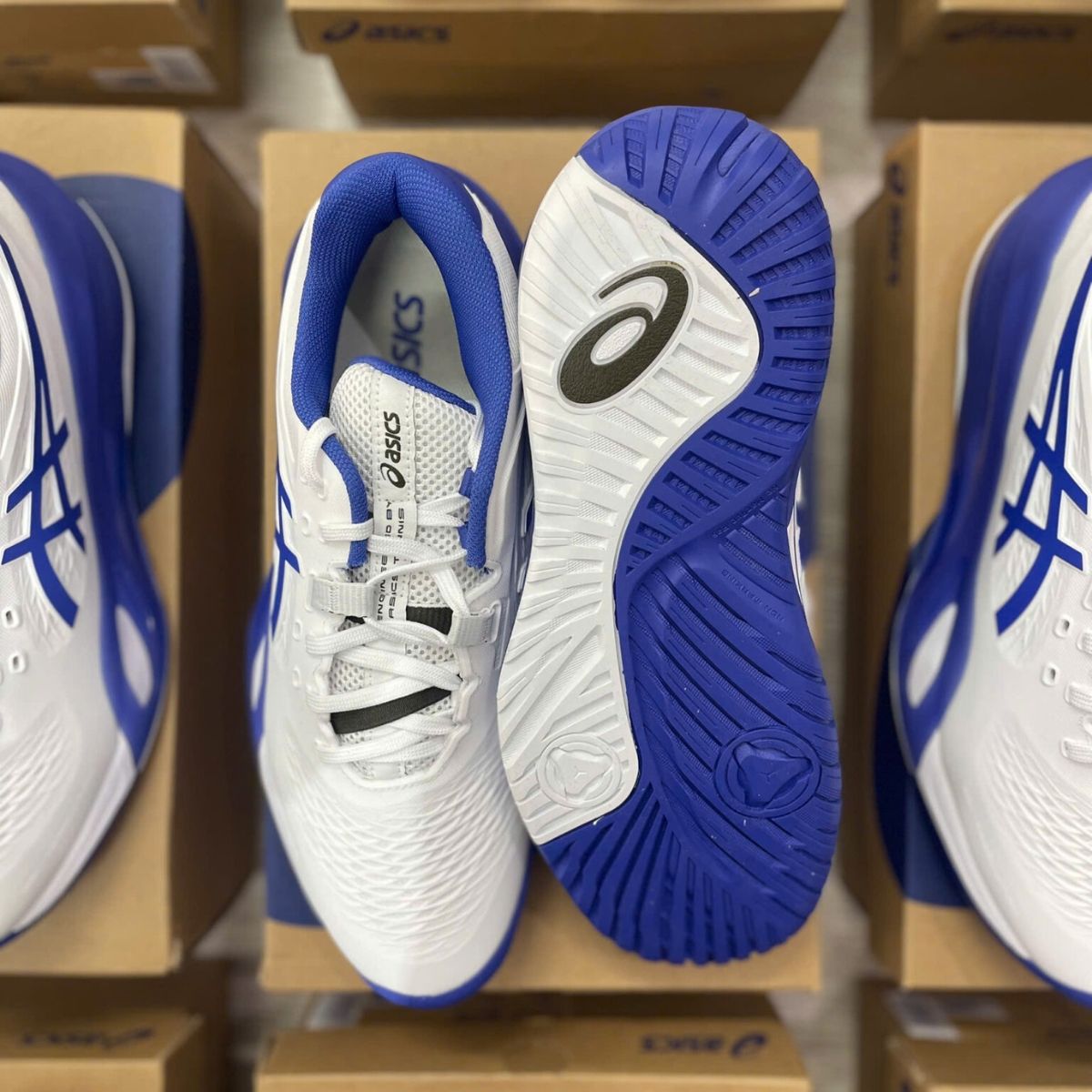  Giày Asics GEL-RESOLUTION X ‘WHITE DARK COBALT’ 1041A481-101 