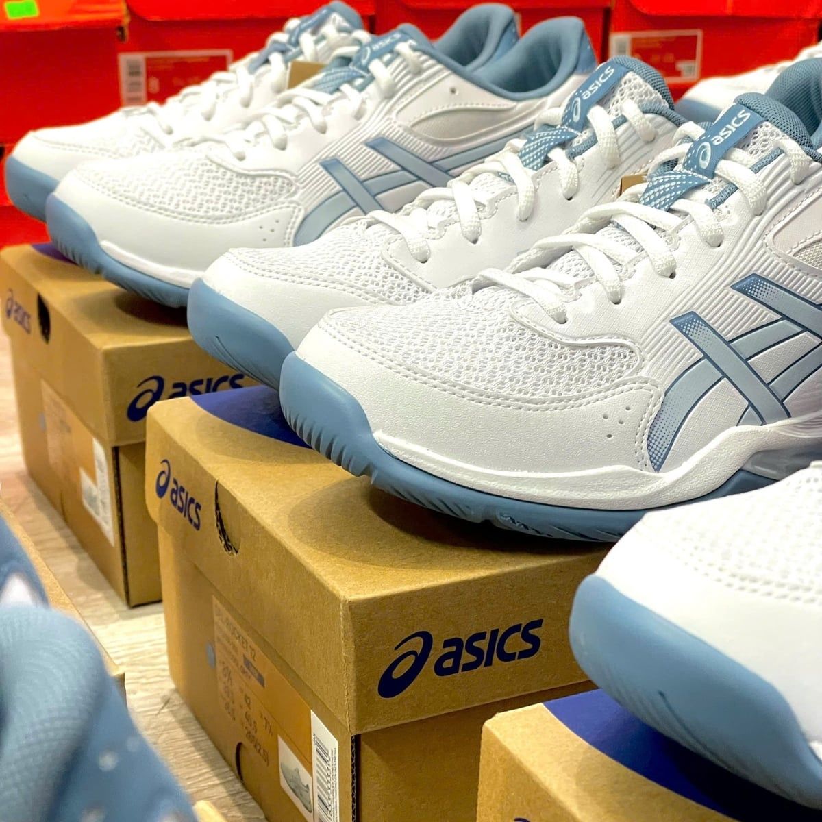  Giày Asics GEL-ROCKET 12 'White/Cool Grey' 1071A116-103 