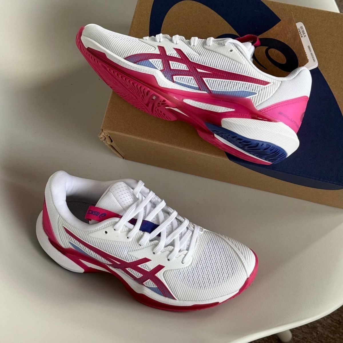  Giày Asics SOLUTION SPEED™ FF 3 "White/Bright Rose" 1042A250-103 