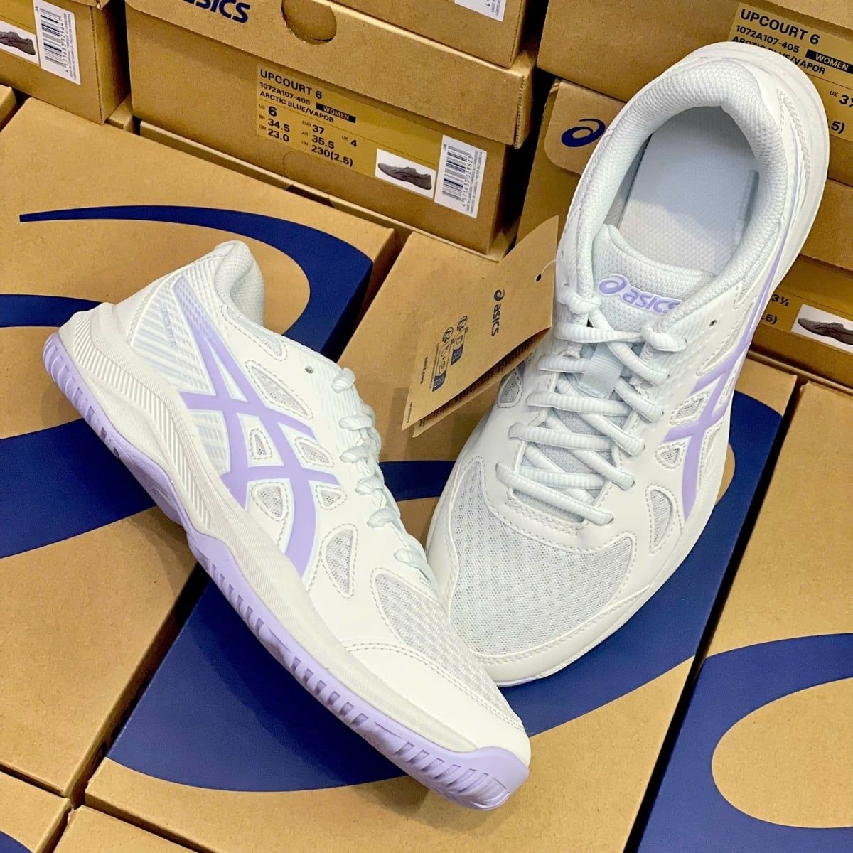  Giày Asics Upcourt 6 ‘Arctic Blue/Vapor’ 1072A107-405 