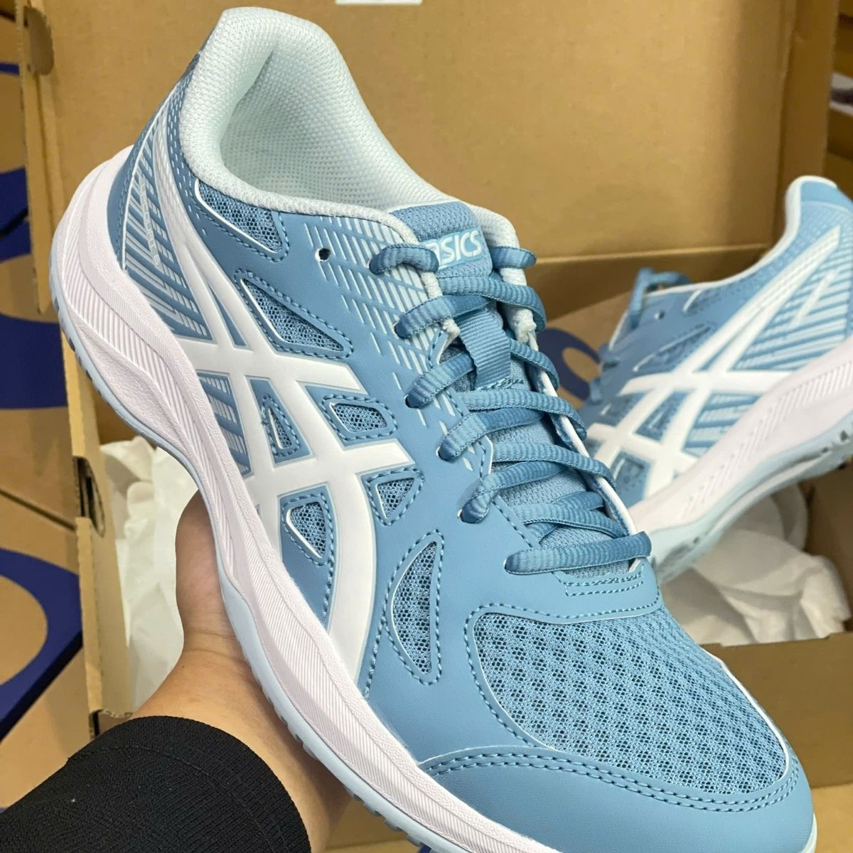  Giày Asics Upcourt 6 ‘Saba Blue/White’ 1071A104-404 