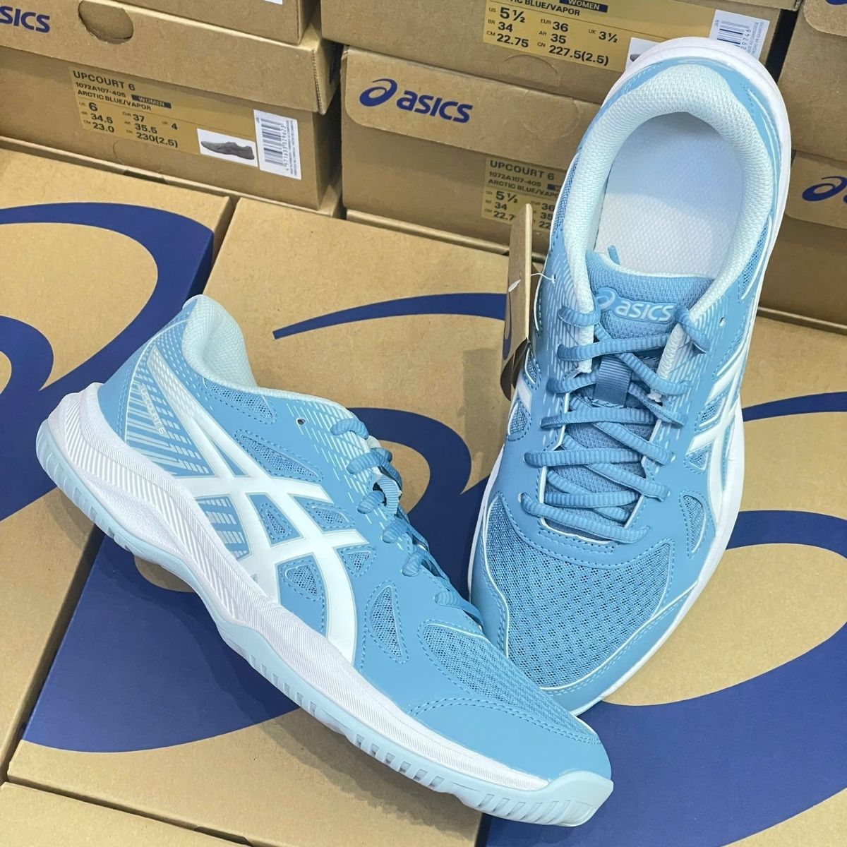  Giày Asics Upcourt 6 ‘Saba Blue/White’ 1071A104-404 