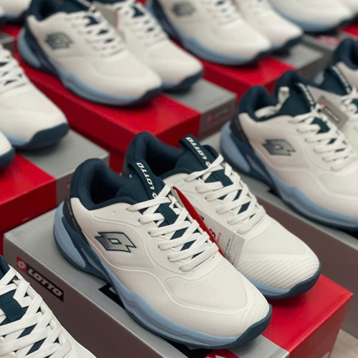  Giày Tennis/Pickleball LOTTO Faye ‘White’ LOTTE0901W 