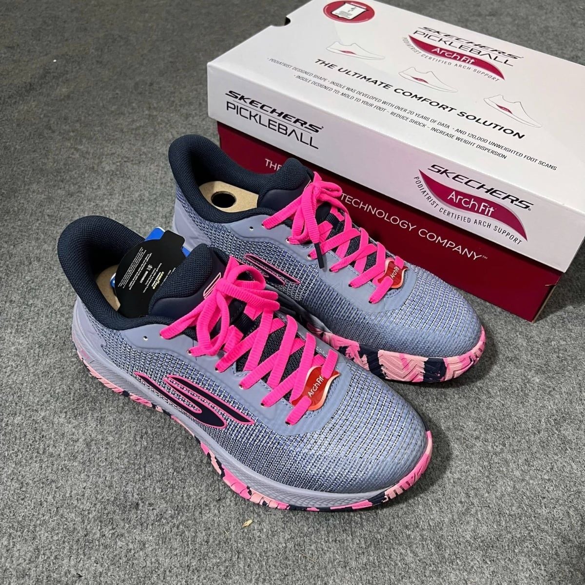  Giày Skechers Viper Court Pro 2.0 ‘Grey Lavander’ 172109-GYLV 