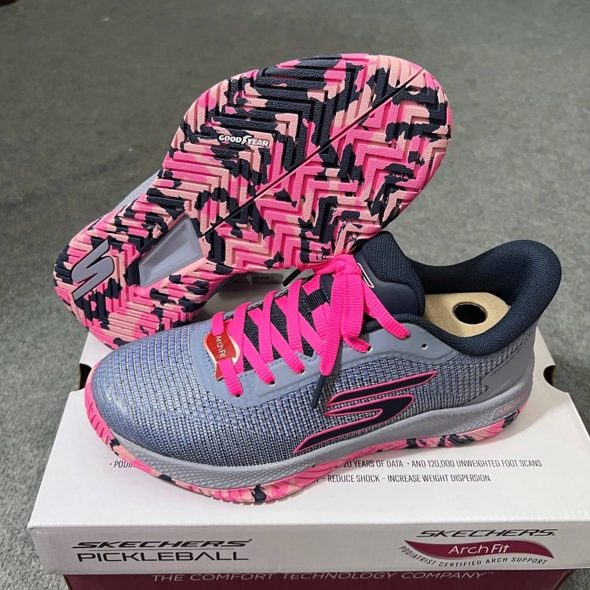  Giày Skechers Viper Court Pro 2.0 ‘Grey Lavander’ 172109-GYLV 