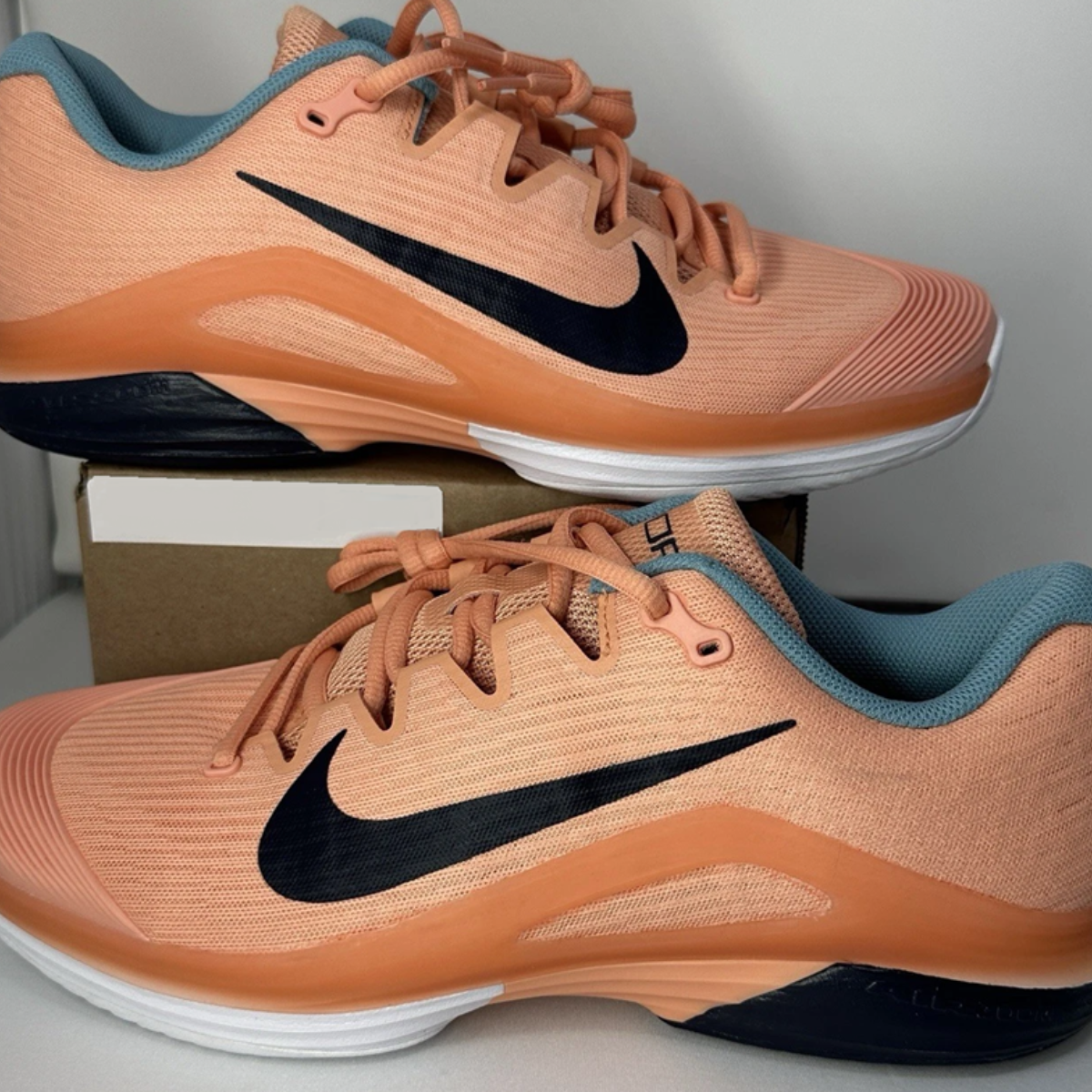  Giày Nike Court Air Zoom Vapor 12 HC 'Apricot Agate Obsidian' FV5552-800 