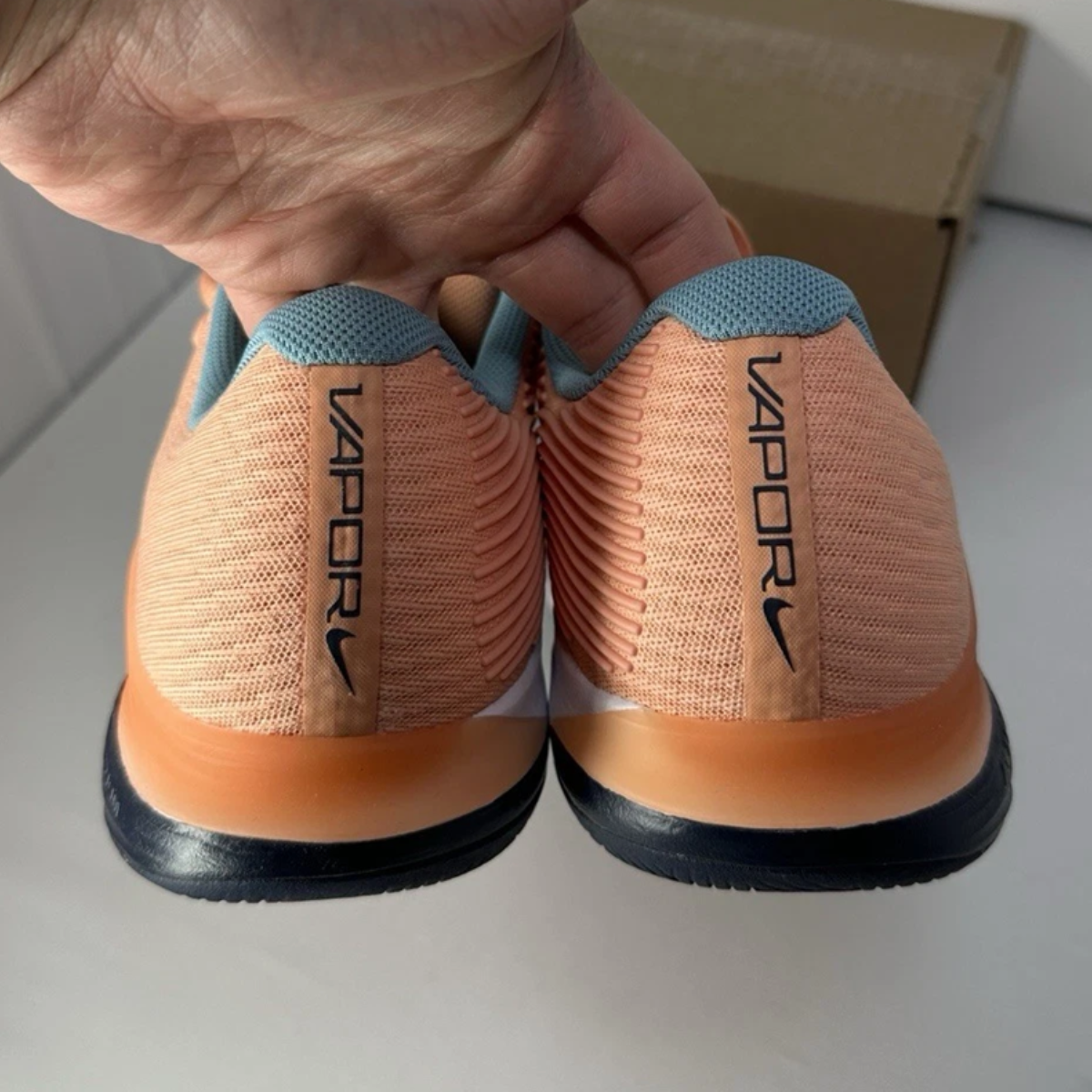  Giày Nike Court Air Zoom Vapor 12 HC 'Apricot Agate Obsidian' FV5552-800 