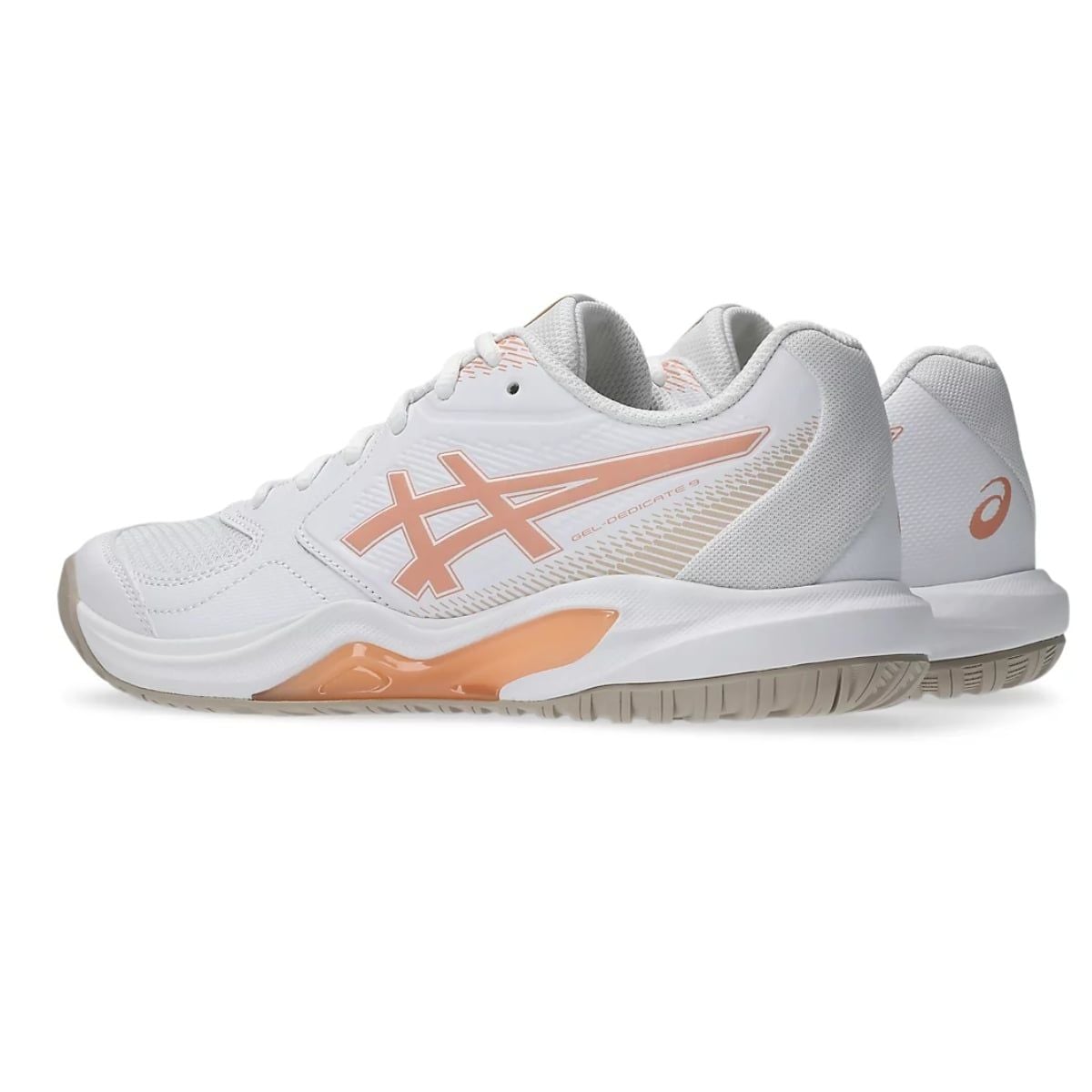  Giày Tennis/Pickleball ASICS GEL-DEDICATE 9 'White/Cantaloupe' 1042A316-100 