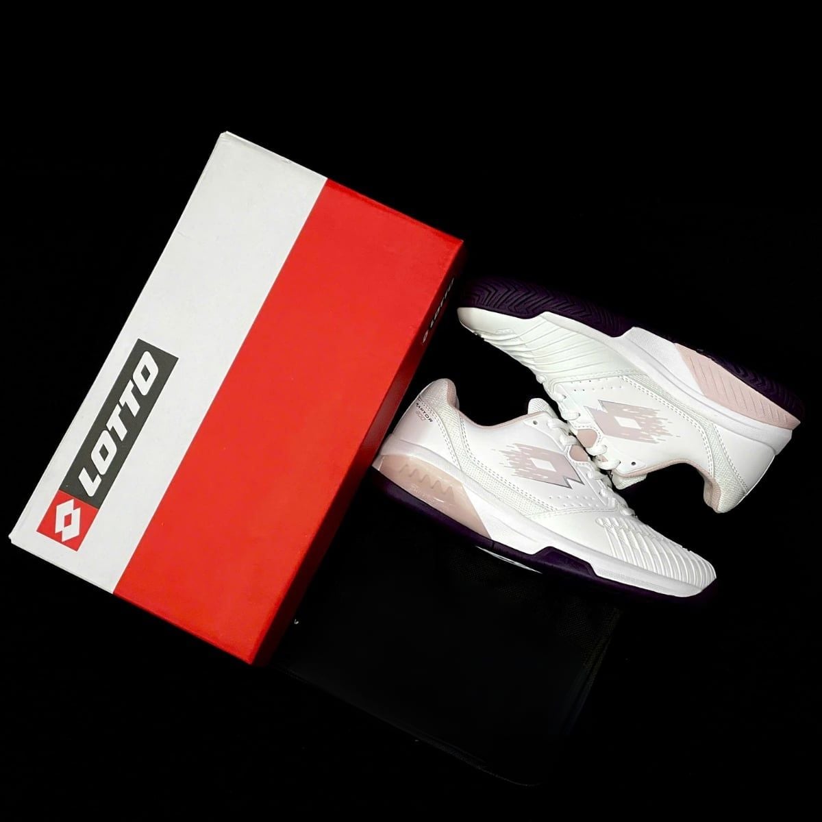  Giày Lotto Raptor Hyperpulse 300 'All White/Hushed Violet' LOTTE260302L 
