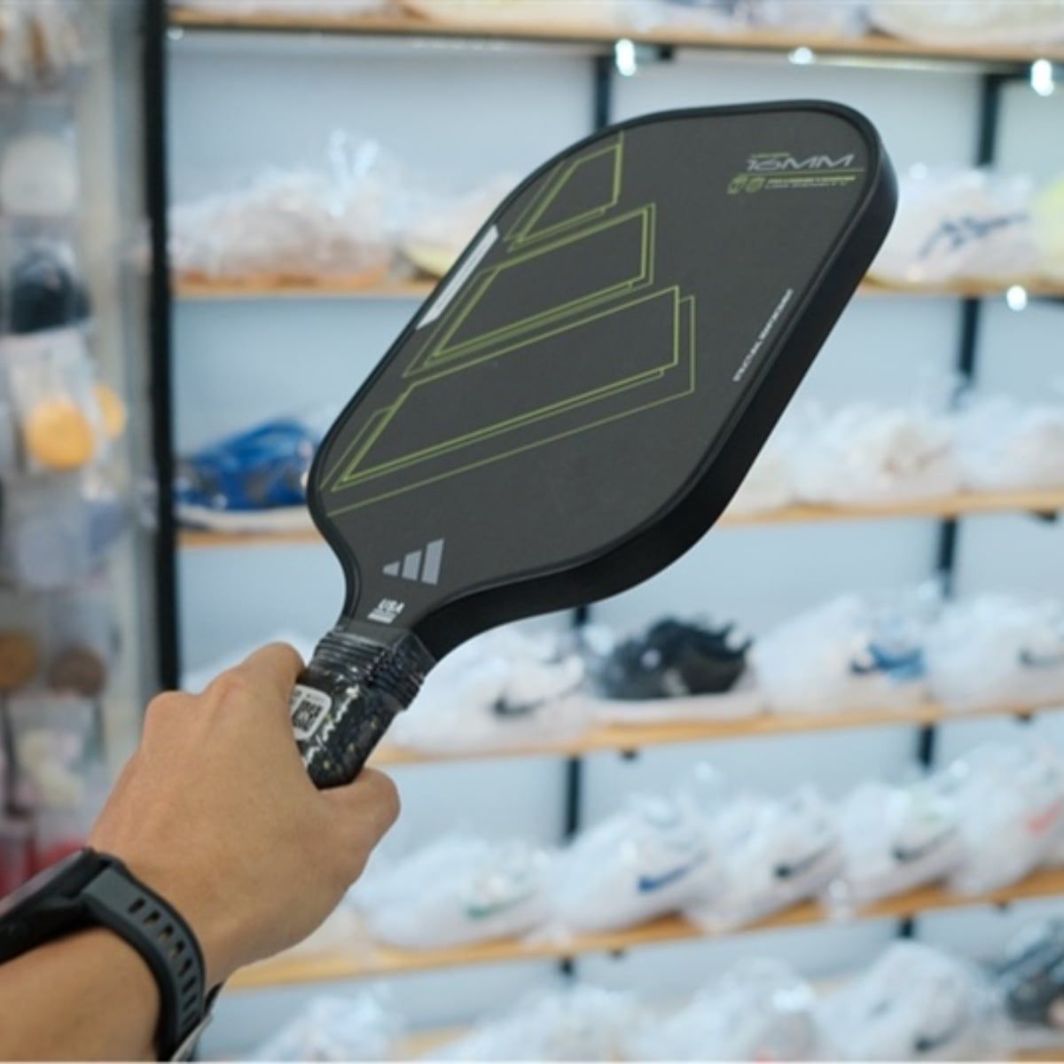  Vợt Pickleball adidas RX Carbon ATTK 'Black / Lime' JL4691 