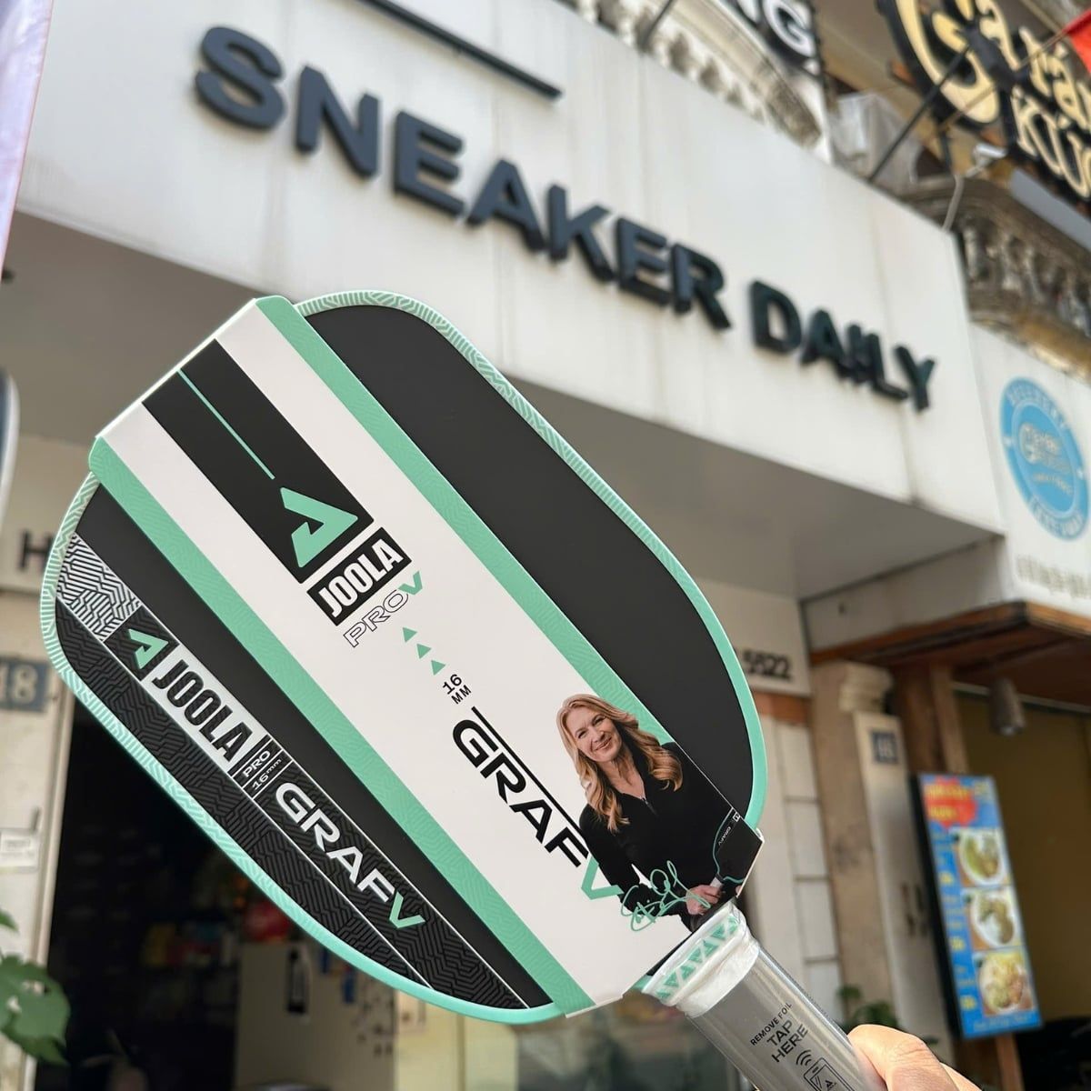  Vợt pickleball JOOLA Graf Pro V Steffi Graf Seaside Green 16mm 