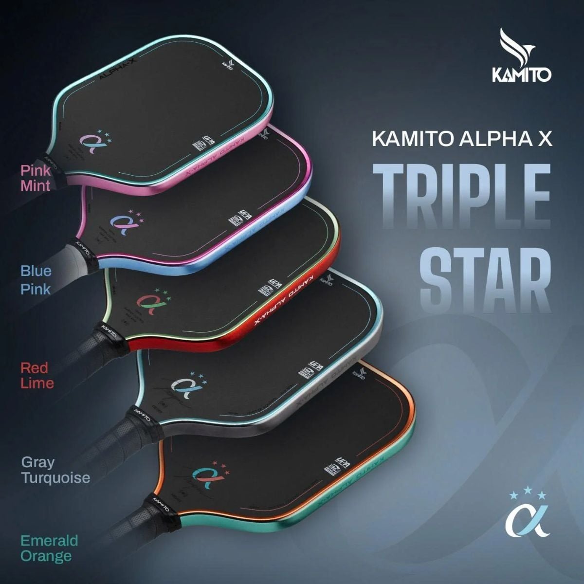  Vợt Pickleball Kamito Alpha X 3 Sao - Triple Star 
