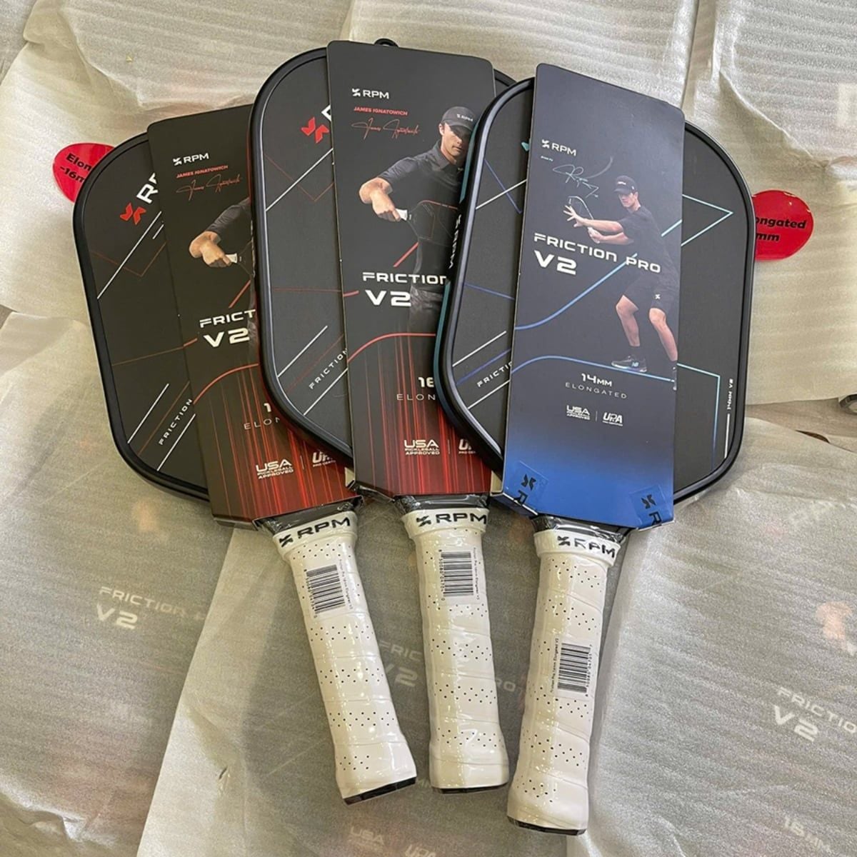  Vợt Pickleball RPM FRICTION PRO V2 Blackout Pro Player Edition 