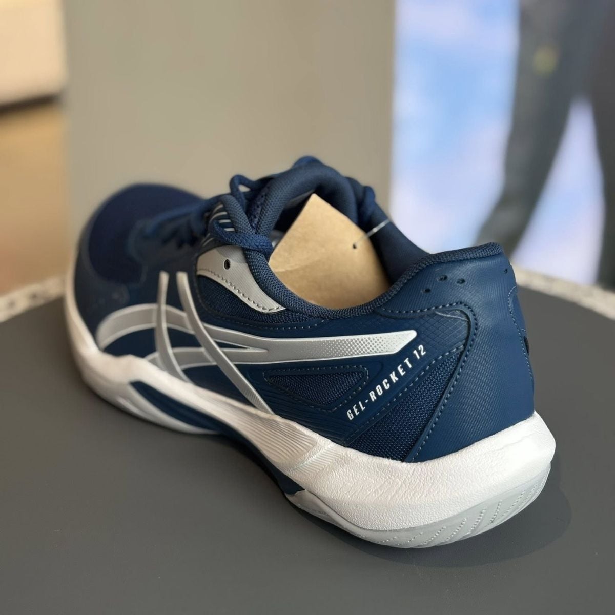  Giày Asics GEL-ROCKET™ 12 Wide "Mako Blue/Piedmont Grey" 1071A115-400 