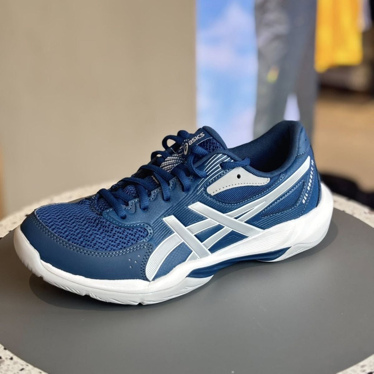 Giày Asics GEL-ROCKET™ 12 Wide "Mako Blue/Piedmont Grey" 1071A115-400 